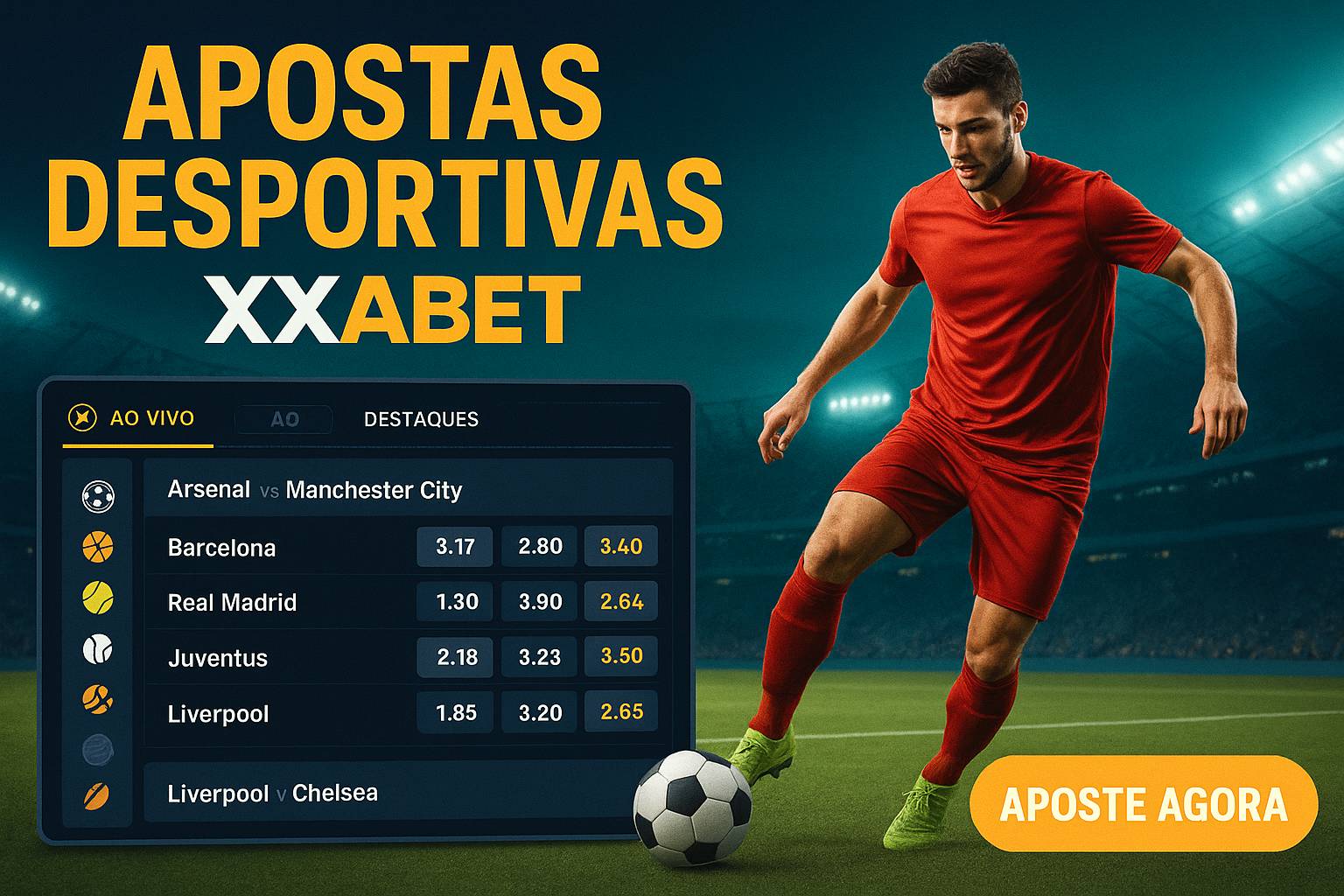 Apostas esportivas no cassino online XXABET